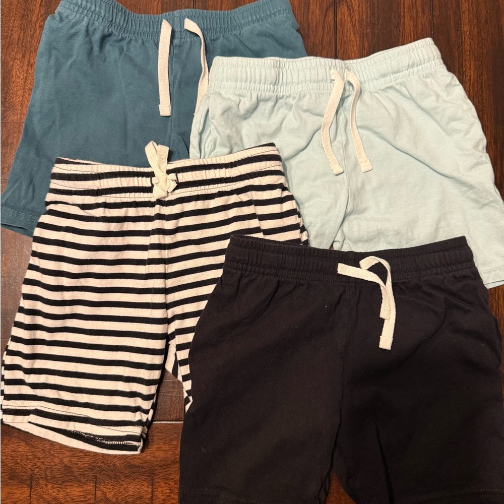 H&M Kids Shorts Set - Teal, Light Blue, Black, Striped